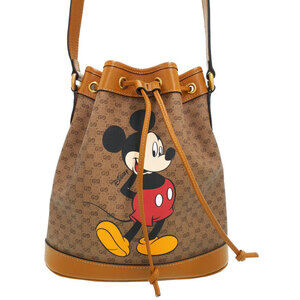GUCCI Disney Collaboration Mickey Mouse Bucket Bag Shoulder